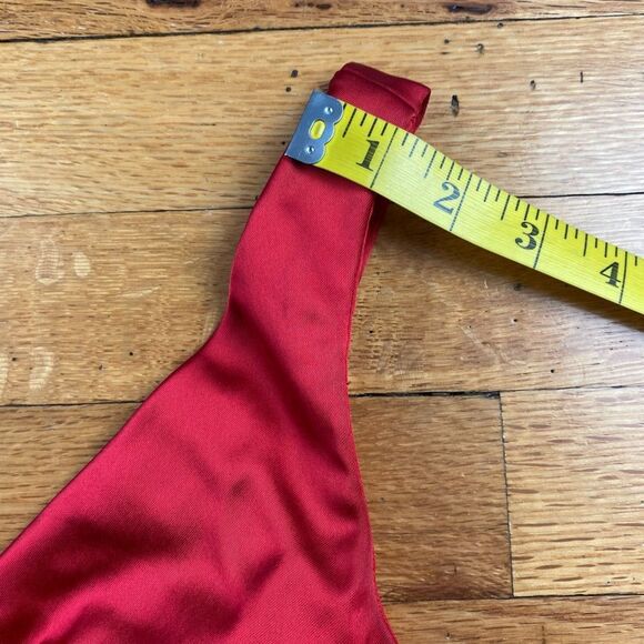 Xscape red stretch satin sheath cocktail dress Size 2 - Picture 7 of 8